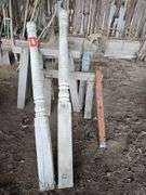(2) 64"  porch posts