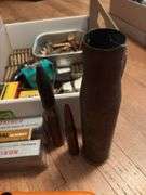 Assorted military ammo, brass etc...