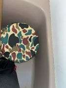 Hats of all kinds, backpack, sleeping pad