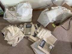 Lace work includes doilies, dresser runners, curtain panels etc Victorian Rose and other patterns