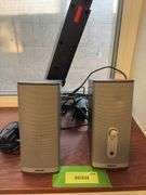 Bose volume control speakers and Insignia 32" sound bar