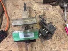 Two bench vices