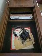 Magnavox console stereo 64" wide and a portable turntable