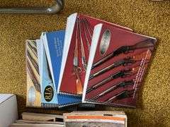 RIA catalogs, American Rifleman mags, 1946 Fur,Fish,Game magazines, lots of other old mags and a box of paper targets