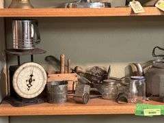Variety of old kitchen gadgets