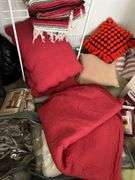 Decorator pillows, blankets throws,  bedding etc...