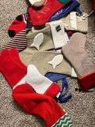 Christmas stockings, some new w/tags