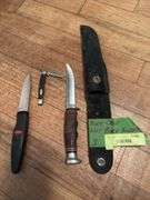Kabar knife, Western pocket knife and OXO knife