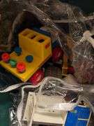 2 large totes of kids toys of all kinds and stuffies