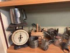 Variety of old kitchen gadgets