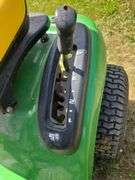 John Deere L100 riding mower 42" deck, SN 100Aa141171, hood broken, runs and mows