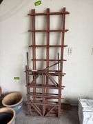 4 wood trellisses