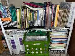 Metal shelf unit and instructional materials