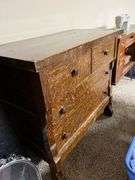 4 drawer painted grain dresser 20D x 38L x 34H