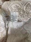 Lace work includes doilies, dresser runners, curtain panels etc Victorian Rose and other patterns