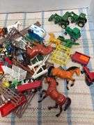 Bag of farm related toys