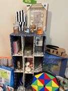 Brother typewriter, file cabinet, home decor items etc...