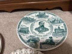 Johnson Brothers china, serving plates and platters, vases, local collector plates and more