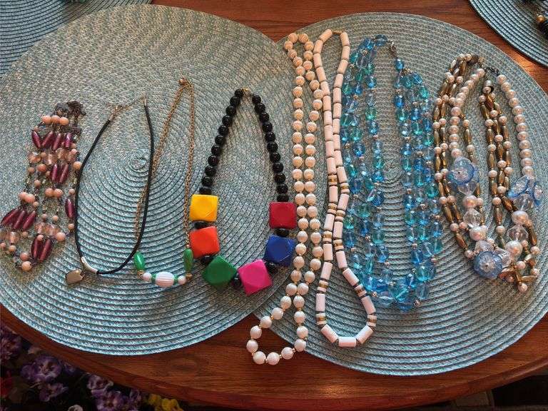 Costume jewelry necklaces image