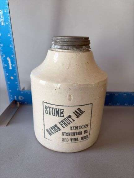 Union Stoneware CO, Red Wing, MN mason fruit jar image
