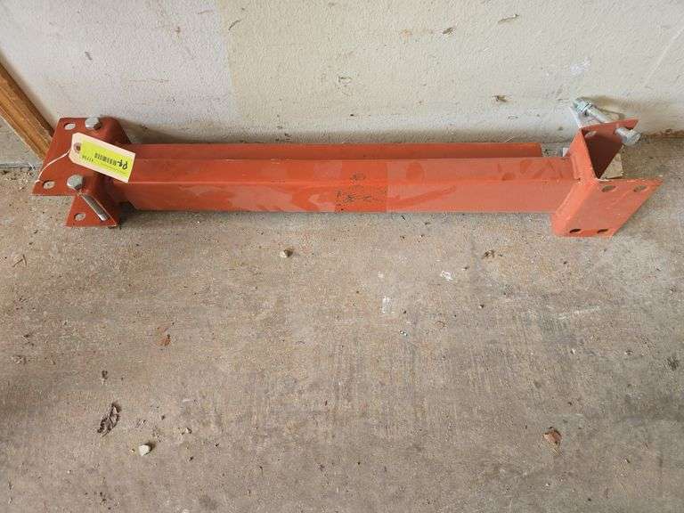 (2) 24" bolt on shelf arms for bolting onto pallet racking uprights image
