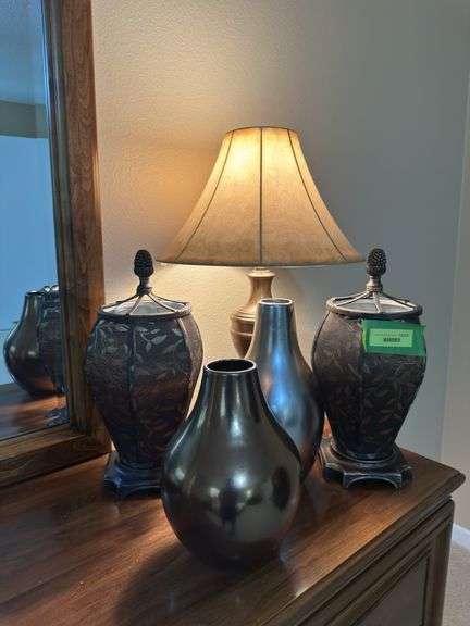 Decorator lamps and vases