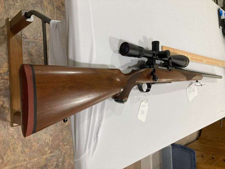 Strum Ruger & Co, model M77, S#74-76346, cal 22-250, Leupold scope vari-x iii 8.5-25, lens chipped poor barrel steel image