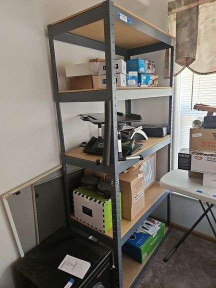 Metal Shelving Unit ONLY, No Contents,  36 x 18 x 72h