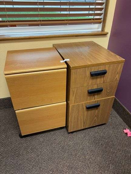 Two pedestal bases with drawers image