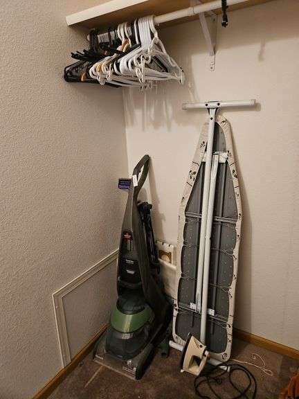 Bissell DeepClean Premier Pet Carpet Cleaner,  Iron and Ironing Board, Hangers