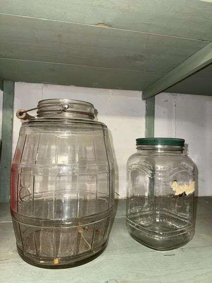Store counter cracker jar, and square jar image