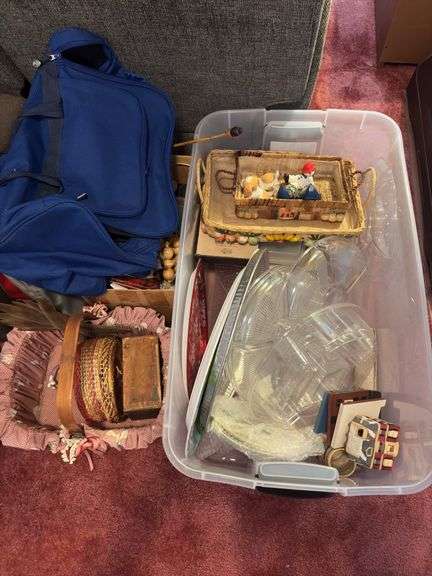 Lamps, baskets, serving trays, decor and more