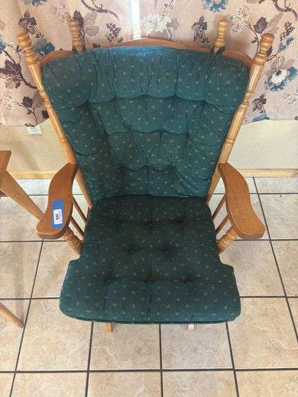 Oak glider rocker