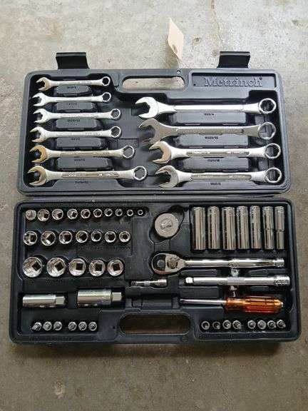 Socket and end wrench tool set image