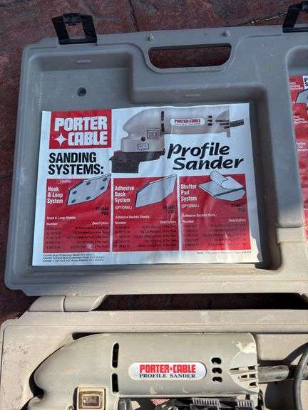 Porter Cable Profile Sander in grey case