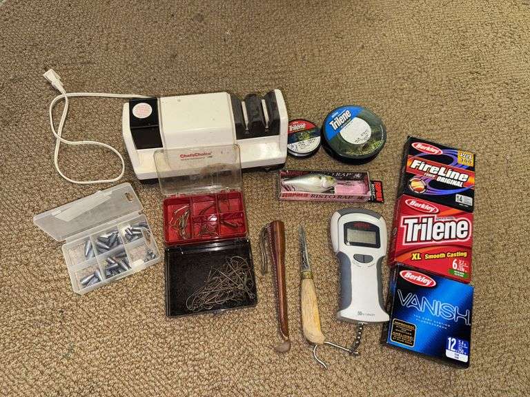 Elec knife sharpener, line, knife, lure, scale etc... image
