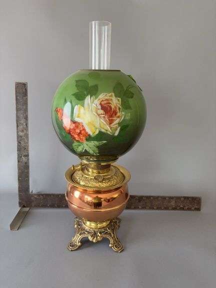 Approx 22” tall Gone with the Wind lamp image