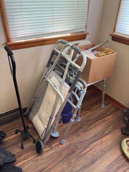 Health & wellness includes walkers, shower chair, cane, bandaids, etc image