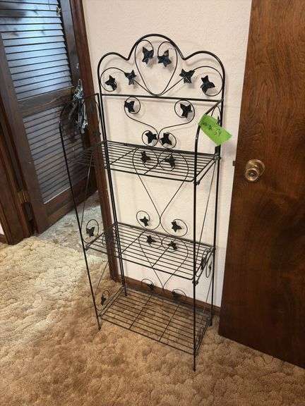12D x 20L x 54H fold up wire shelf