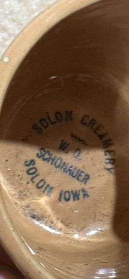 Solon Creamery milk pitcher