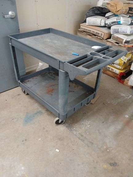 Uline rolling poly cart 24 x 36 x 33H