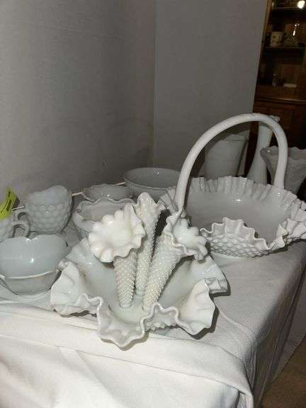 Variety of milk glass