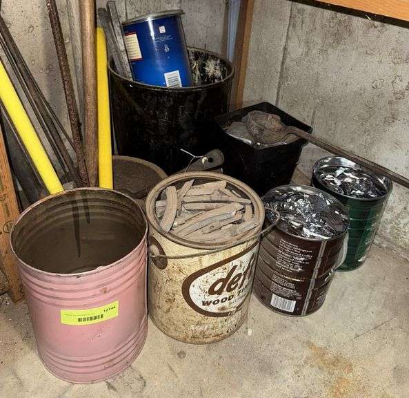 Lead, lead, lead, ladles, smelting pot etc... image