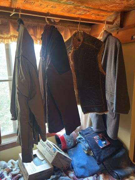 Three extra large jackets (Outback and Eddie Bauer) and extra large leather vest image
