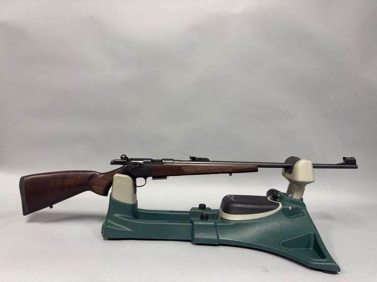CZ Rifle, Model 457, SN G252674, 17HMR, new stickers, stock has black "grease" under bolt image