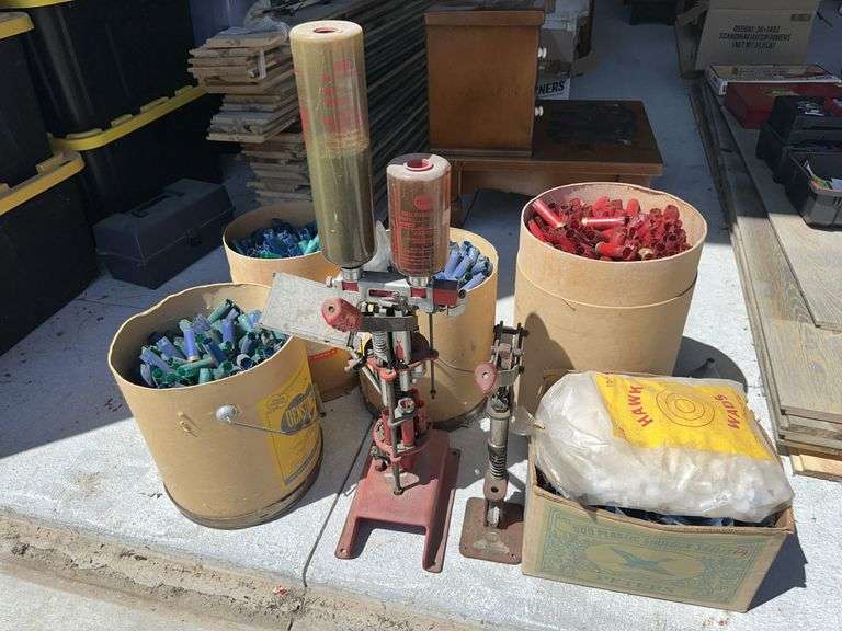 2 reloaders and 12 ga hulls and wads *Marked as LOT 11* image