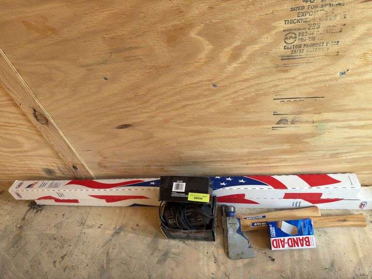 Schumacher speed charge, flag poles, hatchets, bandaids image