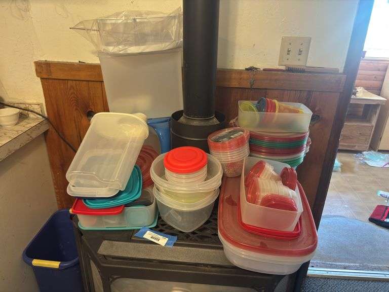 Large assortment of plasticware image