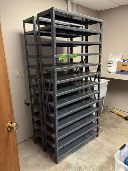 Uline metal shelving unit 12x36x75H ONE ONLY! image