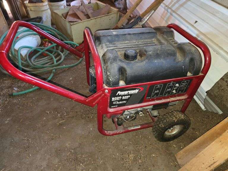 PowerMate portable generator, 5000 watt, Subaru gas engine image